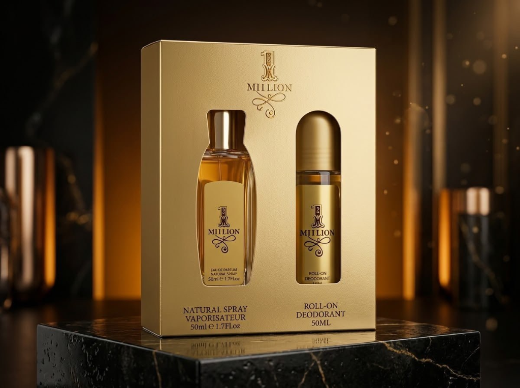 1 Million Fragrance Set light presentation