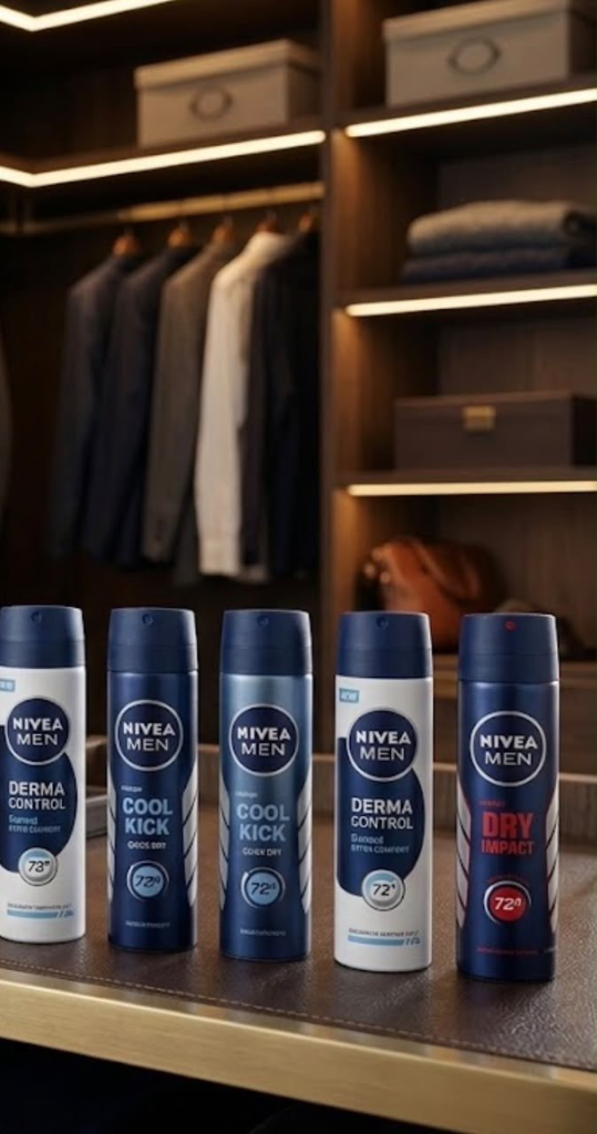 Nivea Men Deodorant Spray light presentation